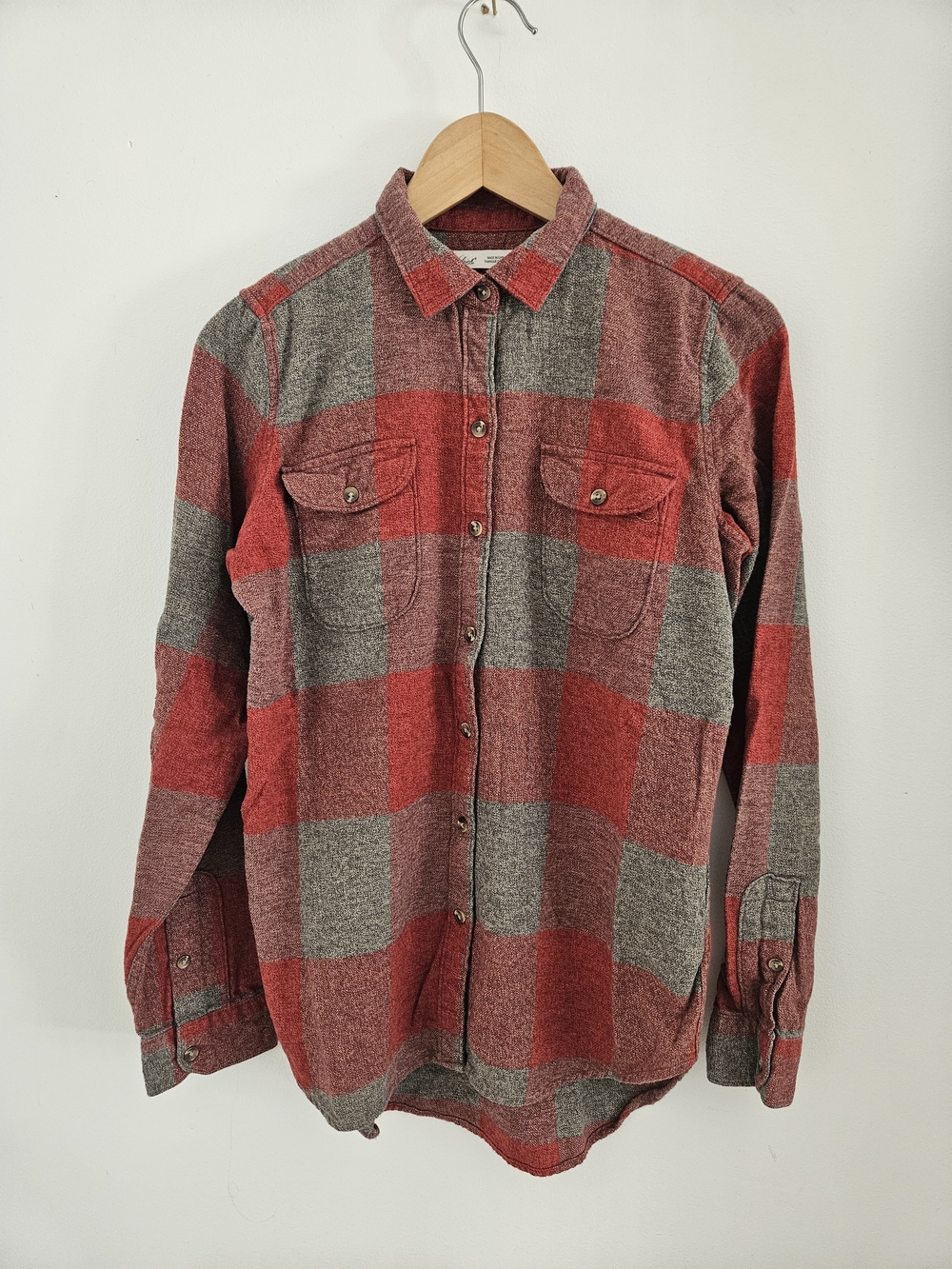 Woolrich Plaid Button Up Shirt Womens Extra Small